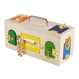 Montessori Wooden Lock Box