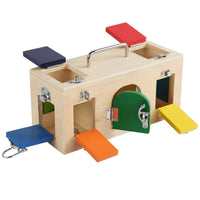 Montessori Wooden Lock Box