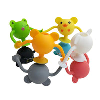 Silicone Animal Suction Kids Bath Toys- 12 pack